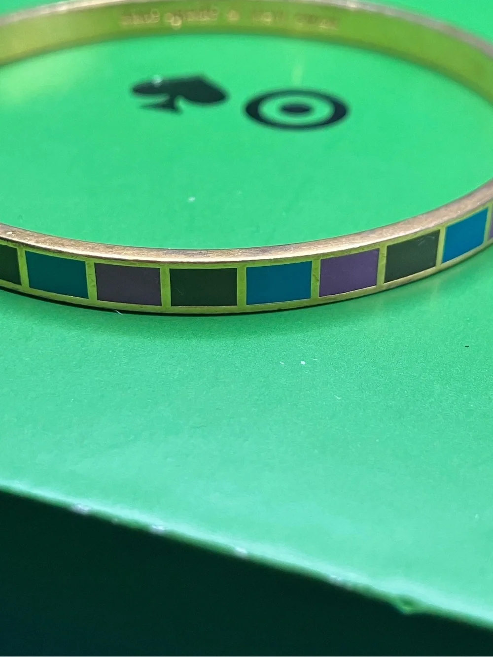 Kate Spade Multi-Color Bangle Bracelet & Trio Stud Earring Set - Picture 3 of 5